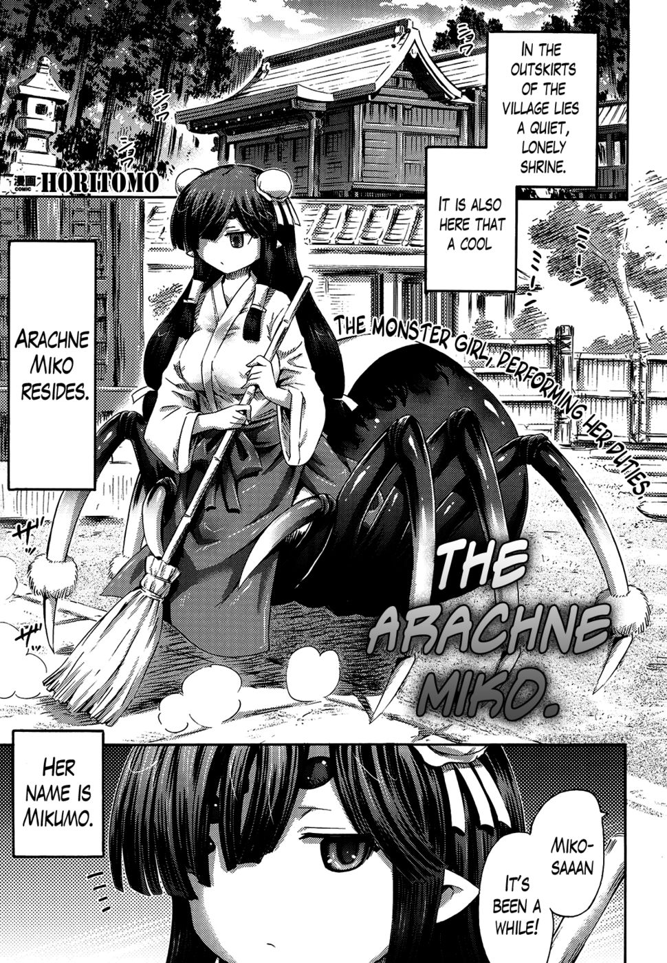 Hentai Manga Comic-The Arachne Miko-Read-1